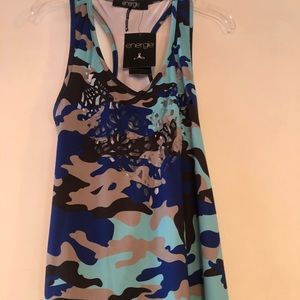 Energie Camo Workout Top